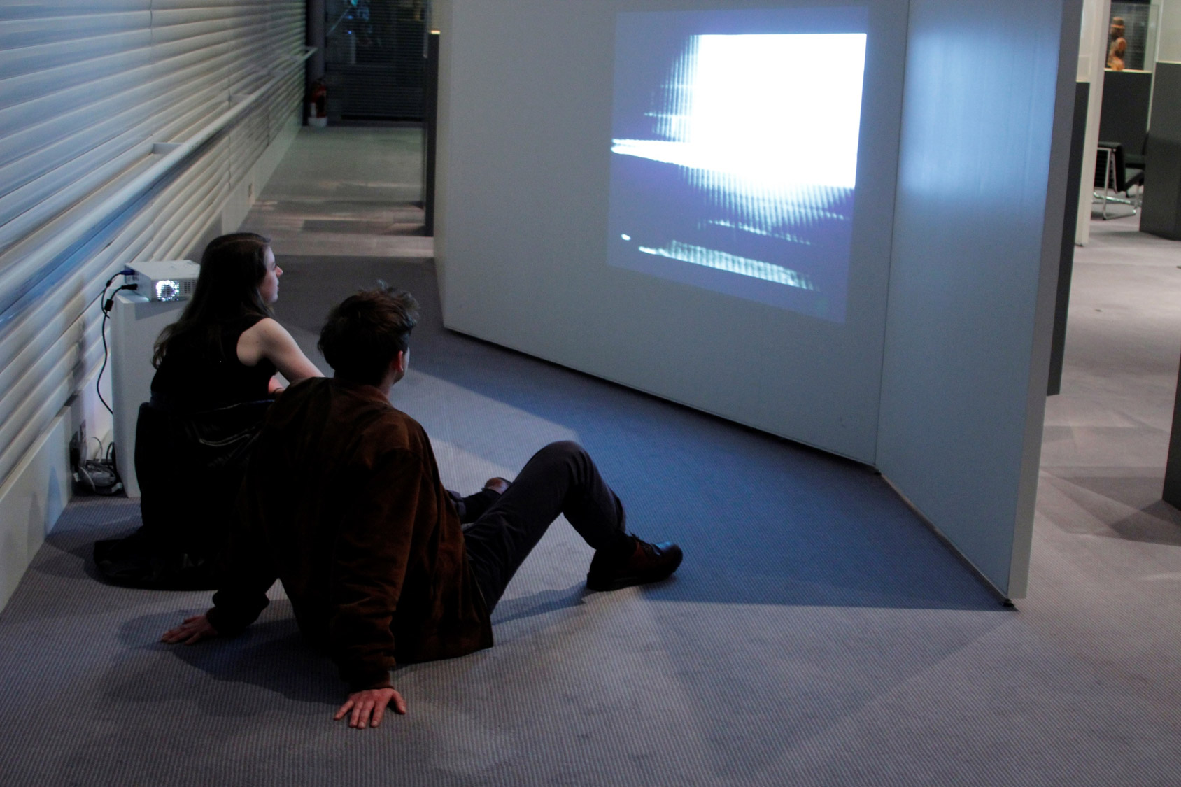 Young Associates film projections. Photo by Sainsbury Centre Learning team.